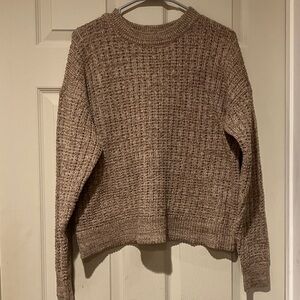 Time and Tru Brown Knit Sweater Large